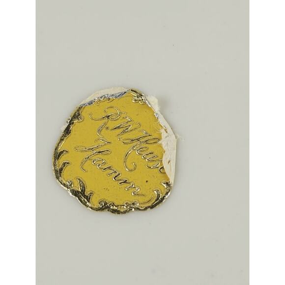 Lindner Echt Cobalt Floral Server Platter Moosrose Bavaria 12" Gold Trim 80s Vtg - Picture 15 of 16